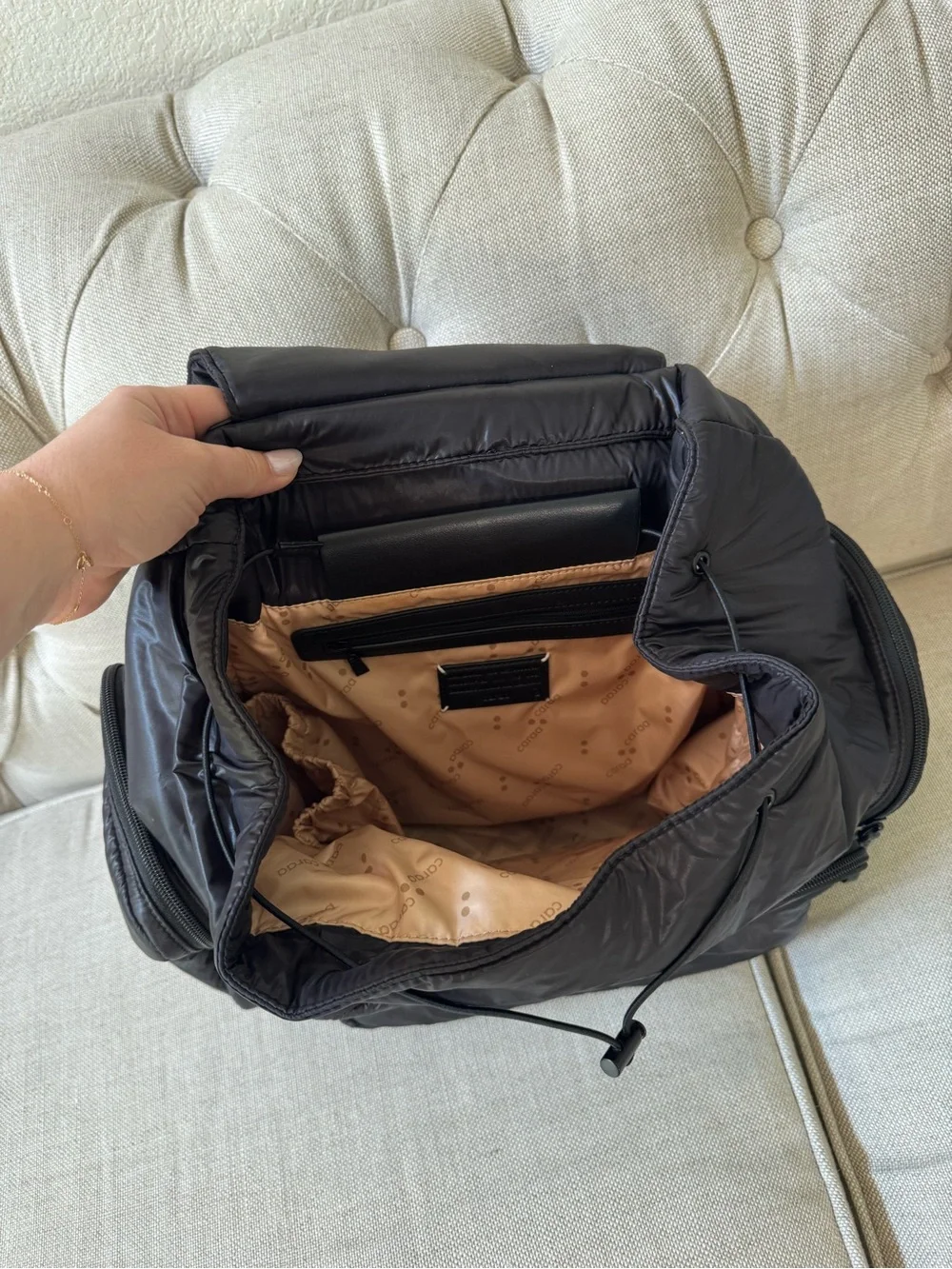 Caraa cirrus backpack in black